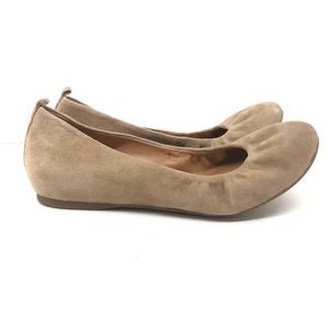 J. Crew Anya Suede Ballet Flat Saddle Size 8
